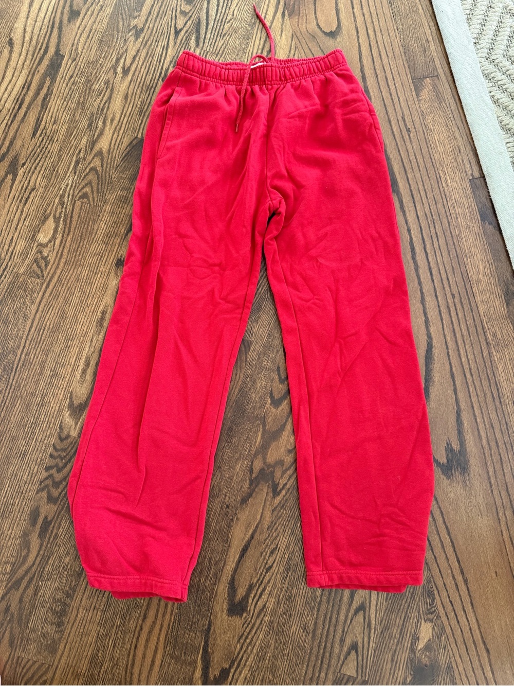 Glassons Red Fleece Sweatpants - small